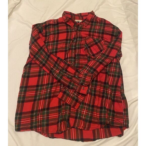 Magellan Outdoors Classic Fit Button Down Flannel Shirt Men's 3XL‎ Red Plaid - Picture 1 of 7
